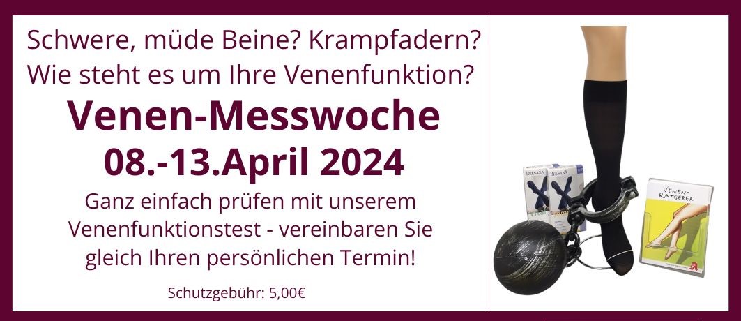 Venen-Messwoche 08. bis 13. April 2024