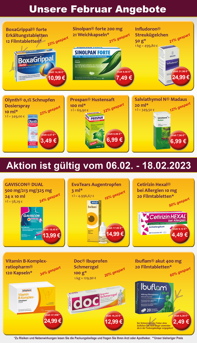 Unsere Angebote in Februar