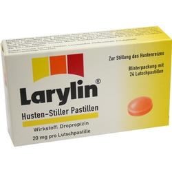 Packung Larylin Lutschtabletten zur Beruhigung von Hustenreiz.
