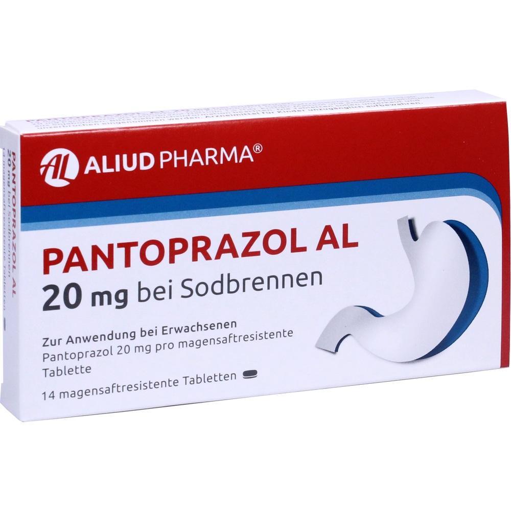 Eine Medikamentenschachtel mit Pantoprazol für Sodbrennen.